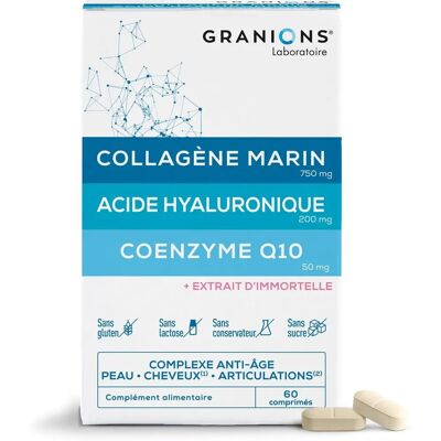 Parasanteonline Granions Collagène Hyaluronique CoQ10 - 60 Comprimés - Publicité Parasanteonline Granions Collagène Hyaluronique CoQ10 - 60 Comprimés - Publicité