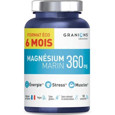 Granions Magnesium Marin 360 mg - 180 Tabletten - Schlaf & Stress Granions Magnesium Marin 360 mg - 180 Tabletten - Schlaf & Stress