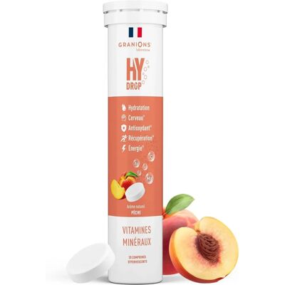 Granions Hydrop Vitaminas Minerales Durazno 20 Comprimidos Efervescentes Granions Hydrop Vitaminas Minerales Durazno 20 Comprimidos Efervescentes