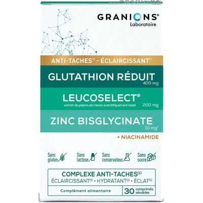 Granions Complexe Anti-Taches - Complément alimentaire - Publicité Granions Complexe Anti-Taches - Complément alimentaire - Publicité