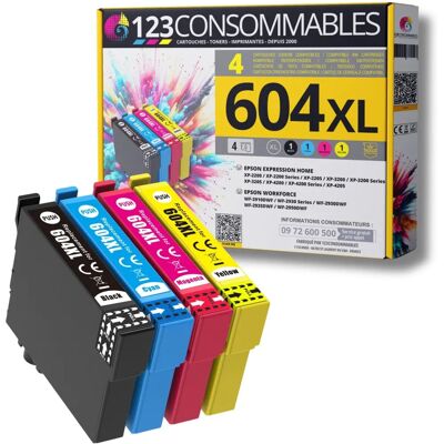 Cartouches d'encre Epson 604 XL - Pack de 4 - Publicité Cartouches d'encre Epson 604 XL - Pack de 4 - Publicité