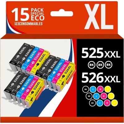 123CONSOMMABLES - PGI-525/CLI-526 - Cartouches d'encre - Publicité 123CONSOMMABLES - PGI-525/CLI-526 - Cartouches d'encre - Publicité