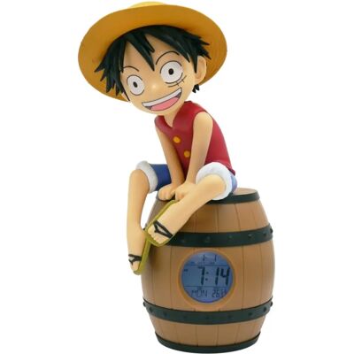 Teknofun Luffy auf Fass LED Wecker - 17cm Teknofun Luffy auf Fass LED Wecker - 17cm