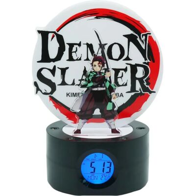 Relógio Despertador LED Demon Slayer Tanjiro - 22cm - Multicolor Relógio Despertador LED Demon Slayer Tanjiro - 22cm - Multicolor