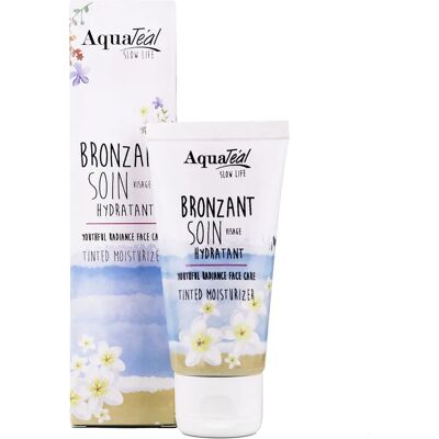 Crème Hydratante Visage Aquatéal - Effet Bronzant Anti-Âge - Publicité Crème Hydratante Visage Aquatéal - Effet Bronzant Anti-Âge - Publicité