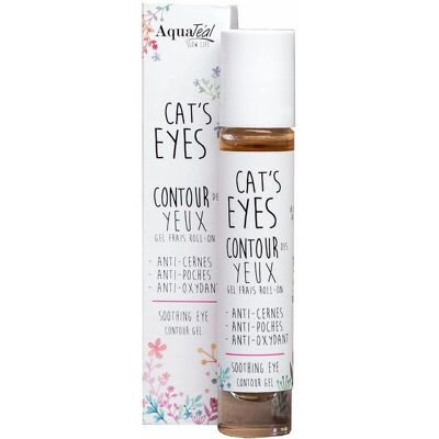 AquaTéal Cat's Eyes Soin Contour des Yeux - Extrait de rose, Peau sensible, 15ml - Publicité AquaTéal Cat's Eyes Soin Contour des Yeux - Extrait de rose, Peau sensible, 15ml - Publicité