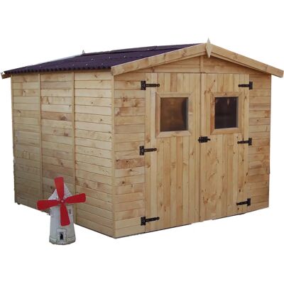 Abri de jardin Foresta ED 2424.01 - Rangement en bois - Publicité Abri de jardin Foresta ED 2424.01 - Rangement en bois - Publicité