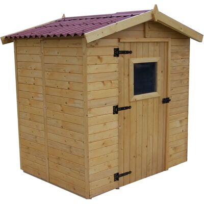 Casetta da giardino in legno - 160x160 cm - Finitura naturale Casetta da giardino in legno - 160x160 cm - Finitura naturale