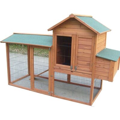 Poulailler Foresta - Grand 2,13m², Double Toit, Bois FSC - Publicité Poulailler Foresta - Grand 2,13m², Double Toit, Bois FSC - Publicité