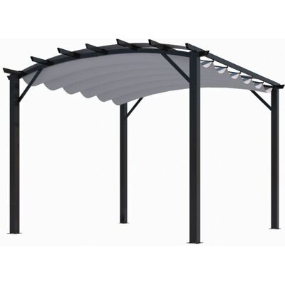 Pergola Arc Habrita - Tonnelle Ajustable - 11,22m² - Extérieur - Publicité Pergola Arc Habrita - Tonnelle Ajustable - 11,22m² - Extérieur - Publicité