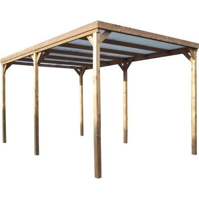 Pérgola de madera Habrita 15.10m² - Cubierta duradera ecológica Pérgola de madera Habrita 15.10m² - Cubierta duradera ecológica