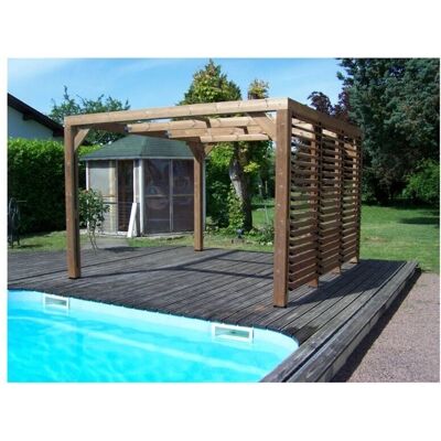 Pérgola Térmica Habrita con Marquesina de Madera - 10,67m² Pérgola Térmica Habrita con Marquesina de Madera - 10,67m²