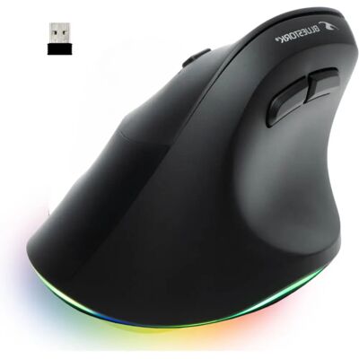 Bezprzewodowa ergonomiczna mysz Bluestork - Wbudowany akumulator, dla leworęcznych, 2400 DPI - Trackball Bezprzewodowa ergonomiczna mysz Bluestork - Wbudowany akumulator, dla leworęcznych, 2400 DPI - Trackball