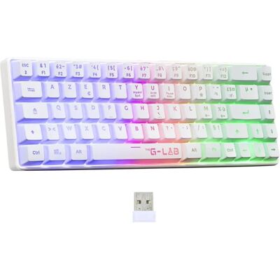 The G-LAB KEYZ-HYDROGEN Wireless - Tastiera per PC - Bianco The G-LAB KEYZ-HYDROGEN Wireless - Tastiera per PC - Bianco