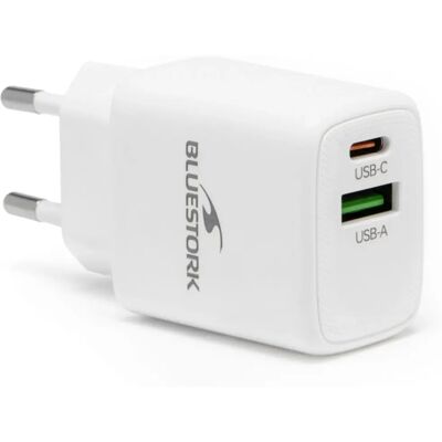 Bluestork - PW-30-CA - Blanc - 30W USB-C - Charger Bluestork - PW-30-CA - Blanc - 30W USB-C - Charger