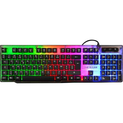Clavier Gaming Neon Noir Espagnol - QWERTY - The G-Lab Keyz Clavier Gaming Neon Noir Espagnol - QWERTY - The G-Lab Keyz