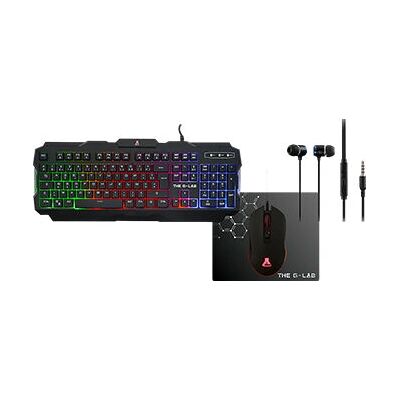 The G-Lab Combo Helium Tastatur und Maus - Schwarz - Gaming USB AZERTY The G-Lab Combo Helium Tastatur und Maus - Schwarz - Gaming USB AZERTY