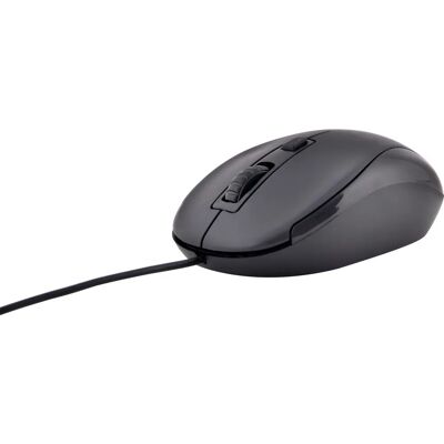 Mysz optyczna Bluestork M-W-OFF10 z kablem - 4 przyciski - 1200 DPI Mysz optyczna Bluestork M-W-OFF10 z kablem - 4 przyciski - 1200 DPI