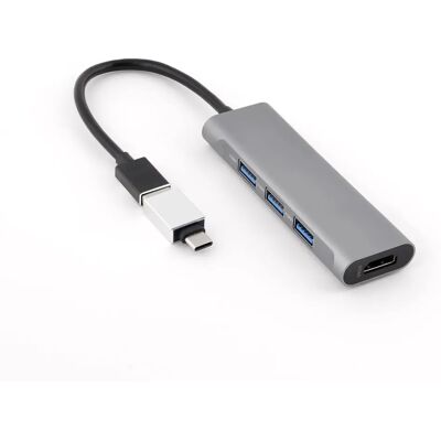 Bluestork HUB-MINI - Kompakter USB 2.0 & HDMI Hub für PC Bluestork HUB-MINI - Kompakter USB 2.0 & HDMI Hub für PC