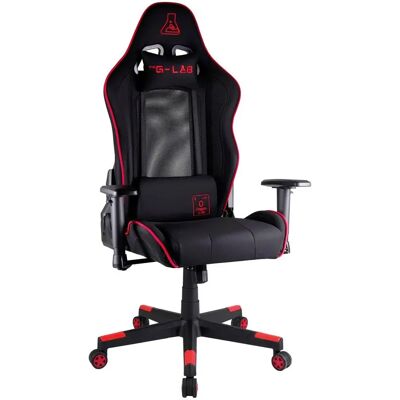 Silla de Juego G-Lab Oxygen XL - Rojo - Ergonómica y Respaldo de Malla Transpirable Silla de Juego G-Lab Oxygen XL - Rojo - Ergonómica y Respaldo de Malla Transpirable