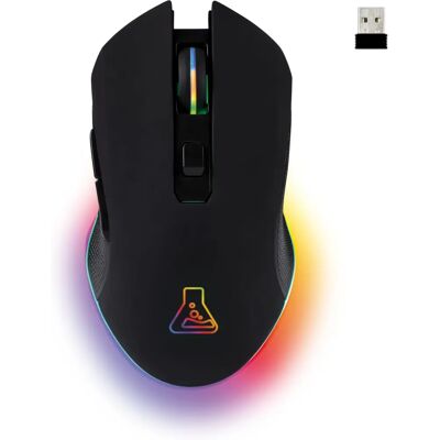 The G-Lab Kabellose Maus - 3200 DPI, RGB-LED, Schwarz The G-Lab Kabellose Maus - 3200 DPI, RGB-LED, Schwarz