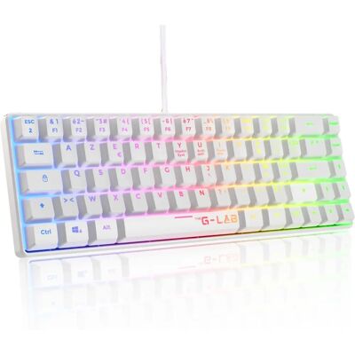Het G Lab Toetsenbord - Frans AZERTY Wit - Gaming Toetsenbord Het G Lab Toetsenbord - Frans AZERTY Wit - Gaming Toetsenbord