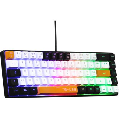The G-Lab Toetsenbord - Frans AZERTY - 60% Membraan RGB USB - Gaming Toetsenbord The G-Lab Toetsenbord - Frans AZERTY - 60% Membraan RGB USB - Gaming Toetsenbord