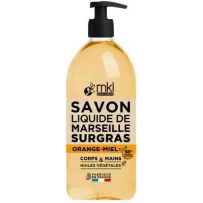 Savon Liquide de Marseille Orange & Miel - Douceur & Nourrissant - Publicité Savon Liquide de Marseille Orange & Miel - Douceur & Nourrissant - Publicité