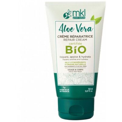 Mkl Aloe Vera 150ml Crème Réparatrice Bio - Visage & Corps - Publicité Mkl Aloe Vera 150ml Crème Réparatrice Bio - Visage & Corps - Publicité