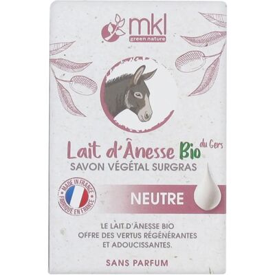 Savon Surgras au Lait d'Ânesse Bio Neutre - 100g - Publicité Savon Surgras au Lait d'Ânesse Bio Neutre - 100g - Publicité