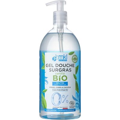 Gel Douche Surgras Bio MKL Green Nature - Sensible - 1L - Publicité Gel Douche Surgras Bio MKL Green Nature - Sensible - 1L - Publicité