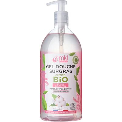 Gel Douche Bio à la Fleur de Coton MKL Green Nature - 1L - Publicité Gel Douche Bio à la Fleur de Coton MKL Green Nature - 1L - Publicité