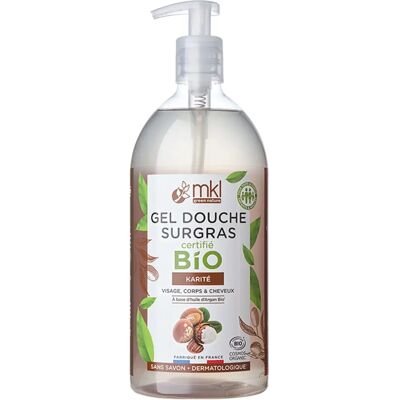Gel Douche Surgras Bio de MKL Green Nature au Beurre de Karité - 1L - Publicité Gel Douche Surgras Bio de MKL Green Nature au Beurre de Karité - 1L - Publicité