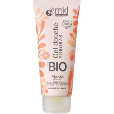 MKL Green Nature Gel Douche Bio d'Abricot - 200ml - Publicité MKL Green Nature Gel Douche Bio d'Abricot - 200ml - Publicité