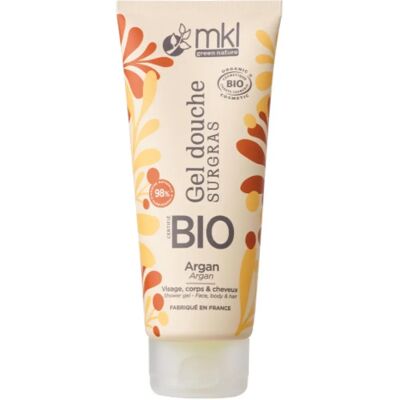 Gel Douche Argan Bio MKL Green Nature - 200ml - Surgras - Publicité Gel Douche Argan Bio MKL Green Nature - 200ml - Surgras - Publicité