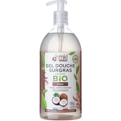 Gel douche bio à la noix de coco MKL Green Nature - 1L - Publicité Gel douche bio à la noix de coco MKL Green Nature - 1L - Publicité