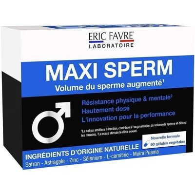 Eric Favre Maxi Sperm 60 Gélules - Complément Alimentaire - Publicité Eric Favre Maxi Sperm 60 Gélules - Complément Alimentaire - Publicité