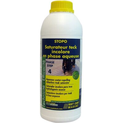 Matt Chem Stopo 1L Sellador repelente al agua para teca Matt Chem Stopo 1L Sellador repelente al agua para teca