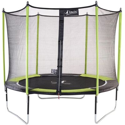Kangui - Trampoline de jardin 305cm + filet de sécurité Vert/Noir - Trampoline - Publicité Kangui - Trampoline de jardin 305cm + filet de sécurité Vert/Noir - Trampoline - Publicité