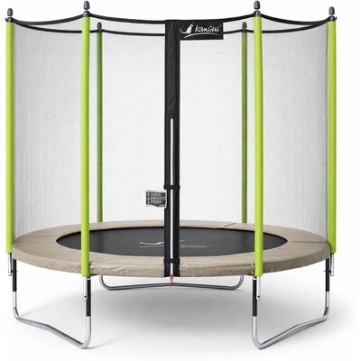 Kangui 305 cm Trampoline - Filet de Sécurité - Vert/Beige - Publicité Kangui 305 cm Trampoline - Filet de Sécurité - Vert/Beige - Publicité