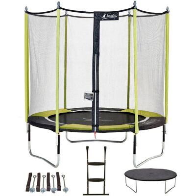 Kangui - Trampoline de jardin 244 cm - Usage familial - Certifié CE - Publicité Kangui - Trampoline de jardin 244 cm - Usage familial - Certifié CE - Publicité