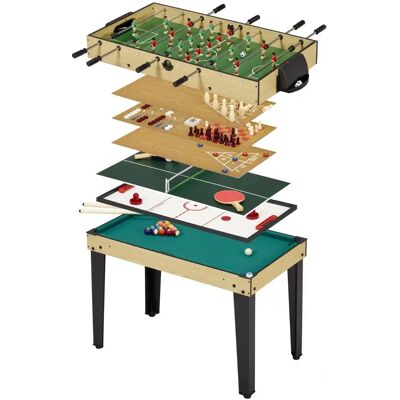 Table de jeux Kangui I0002 - 10 en 1, accessoires inclus, dès 8 ans. Publicité Table de jeux Kangui I0002 - 10 en 1, accessoires inclus, dès 8 ans. Publicité