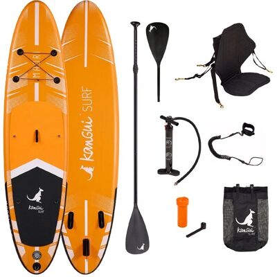 Kangui MAORI - Stand Up Paddle gonflable - Orange - 335cm - SUP - Publicité Kangui MAORI - Stand Up Paddle gonflable - Orange - 335cm - SUP - Publicité