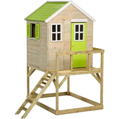 Maison de jardin pour enfants Kangui avec plateforme - Durable, Sûre, Écologique - Publicité Maison de jardin pour enfants Kangui avec plateforme - Durable, Sûre, Écologique - Publicité