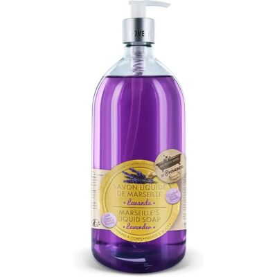 Les Petits Bains de Provence Savon Liquide Lavande 1L - Savon Liquide - Publicité Les Petits Bains de Provence Savon Liquide Lavande 1L - Savon Liquide - Publicité