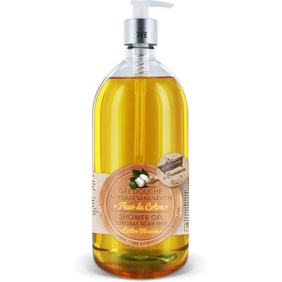 Les Petits Bains de Provence Baumwollblüte Duschgel - 1000ml Les Petits Bains de Provence Baumwollblüte Duschgel - 1000ml