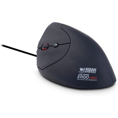 Urban Factory EML01UF-V2 Schwarz - Ergonomische Linkshänder Optical Maus Urban Factory EML01UF-V2 Schwarz - Ergonomische Linkshänder Optical Maus
