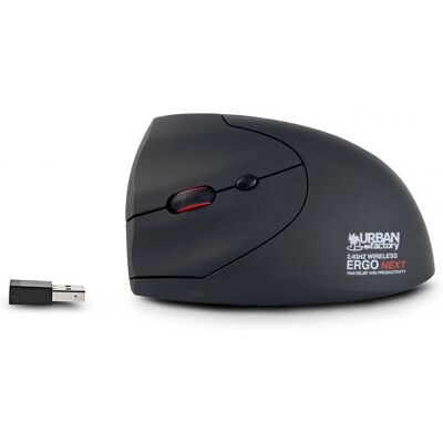 Urban Factory EML20UF-N Kabellose Maus - Ergonomisch Schwarz - 1600 DPI Urban Factory EML20UF-N Kabellose Maus - Ergonomisch Schwarz - 1600 DPI