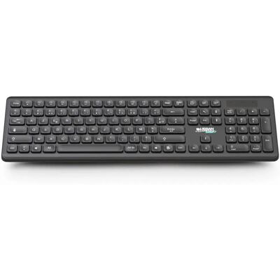Clavier sans fil AZERTY Urban Factory GWK24UF - Taille réelle - Publicité Clavier sans fil AZERTY Urban Factory GWK24UF - Taille réelle - Publicité