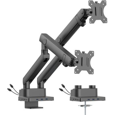 Support moniteur double Urban Factory FAM20UF - Support pour moniteur - Publicité Support moniteur double Urban Factory FAM20UF - Support pour moniteur - Publicité